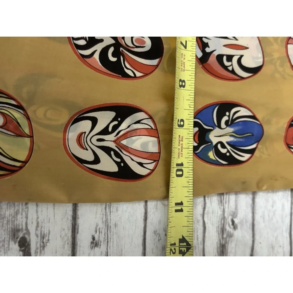 Vintage 100% Silk Print Scarf 11x45